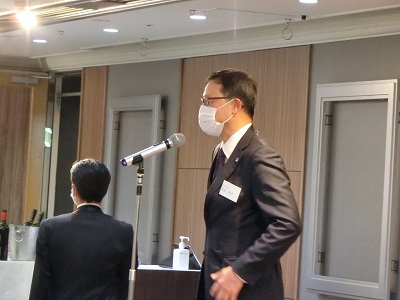 次回当番会社　アマノ株式会社　東京環境支店長　水谷有作様　ご挨拶